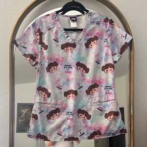 Star Wars Graphic Scrub Top